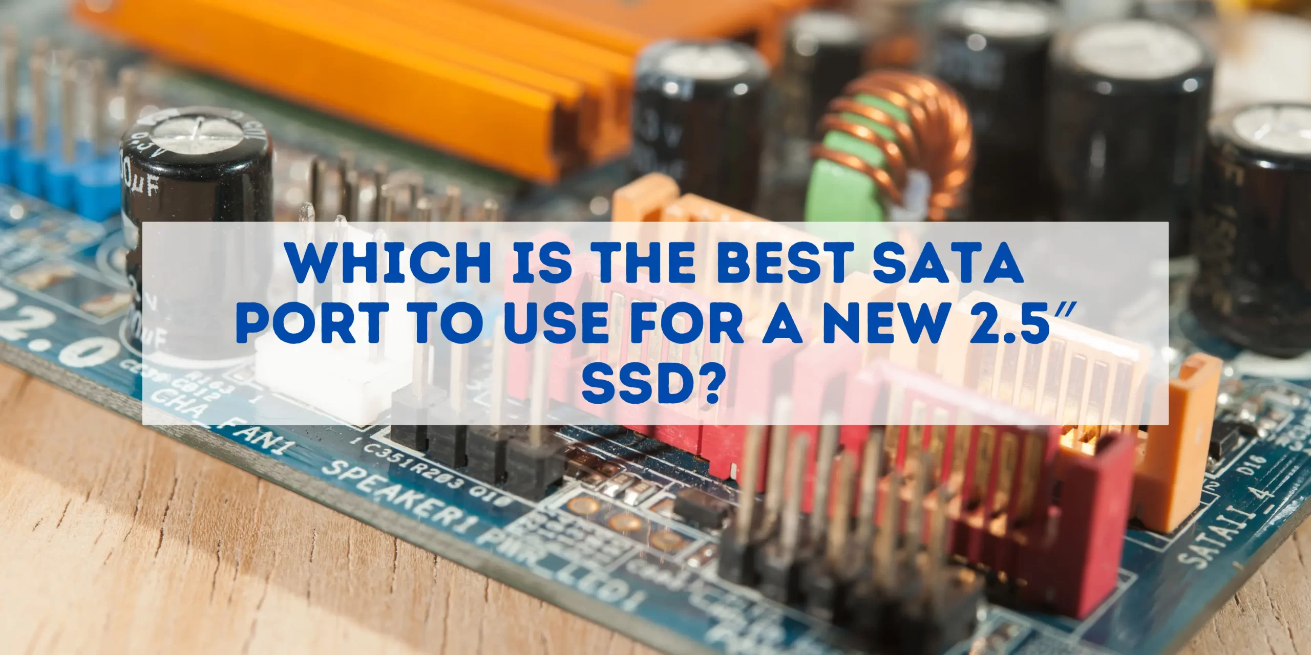 what sata port for ssd