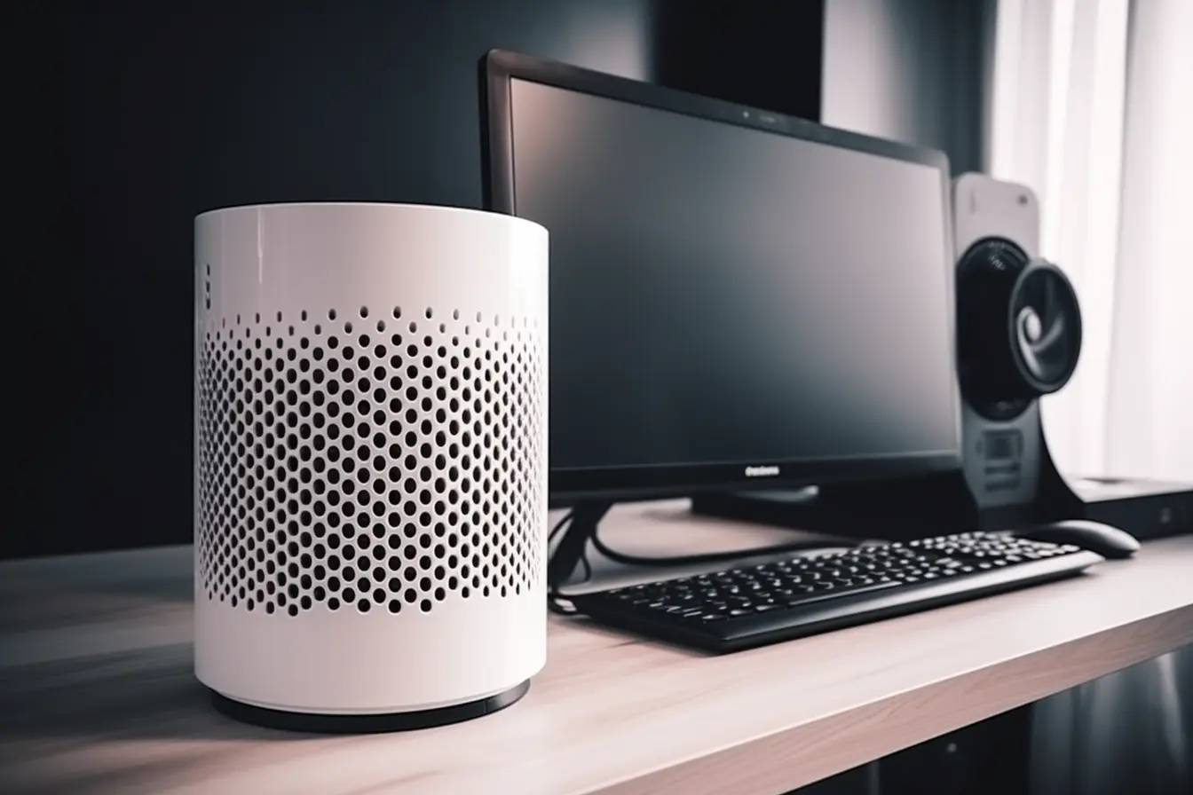 an air purifier effectively remove dust from a computer