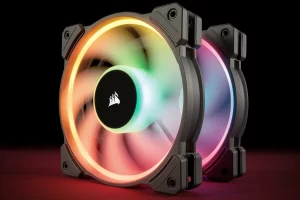 a Corsair PC Fan with RGB light